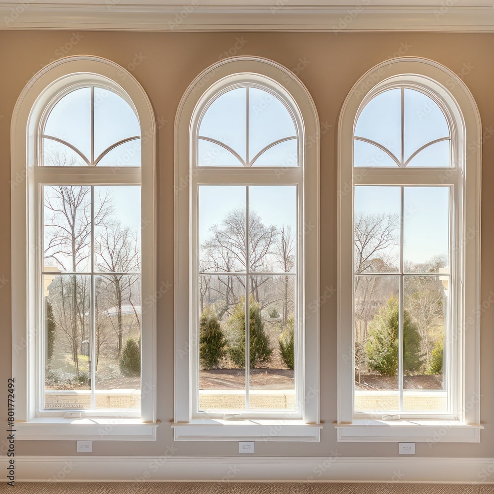 windows white arches beige color windows white arches beige color