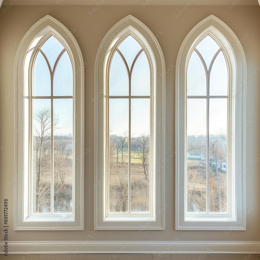 windows white arches beige color windows white arches beige color