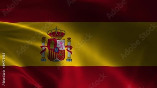 Wallpaper Mural Abstract illustration of Spain flag on a map, isolated on background Torontodigital.ca