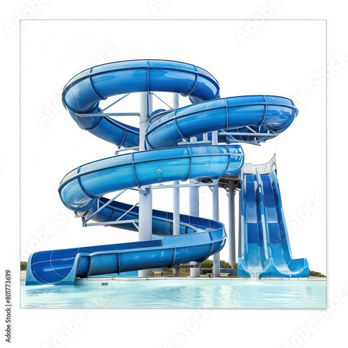 waterpark, water Slide, white background