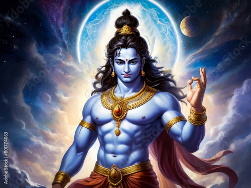 Supreme load Shiva in the sky