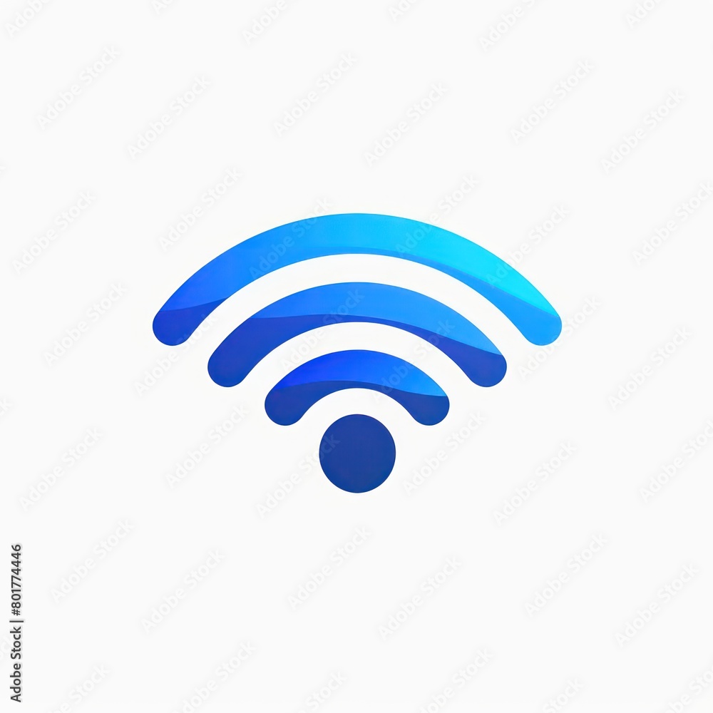 wifi 7 icon design logo at white background wifi 7 icon design logo at white background