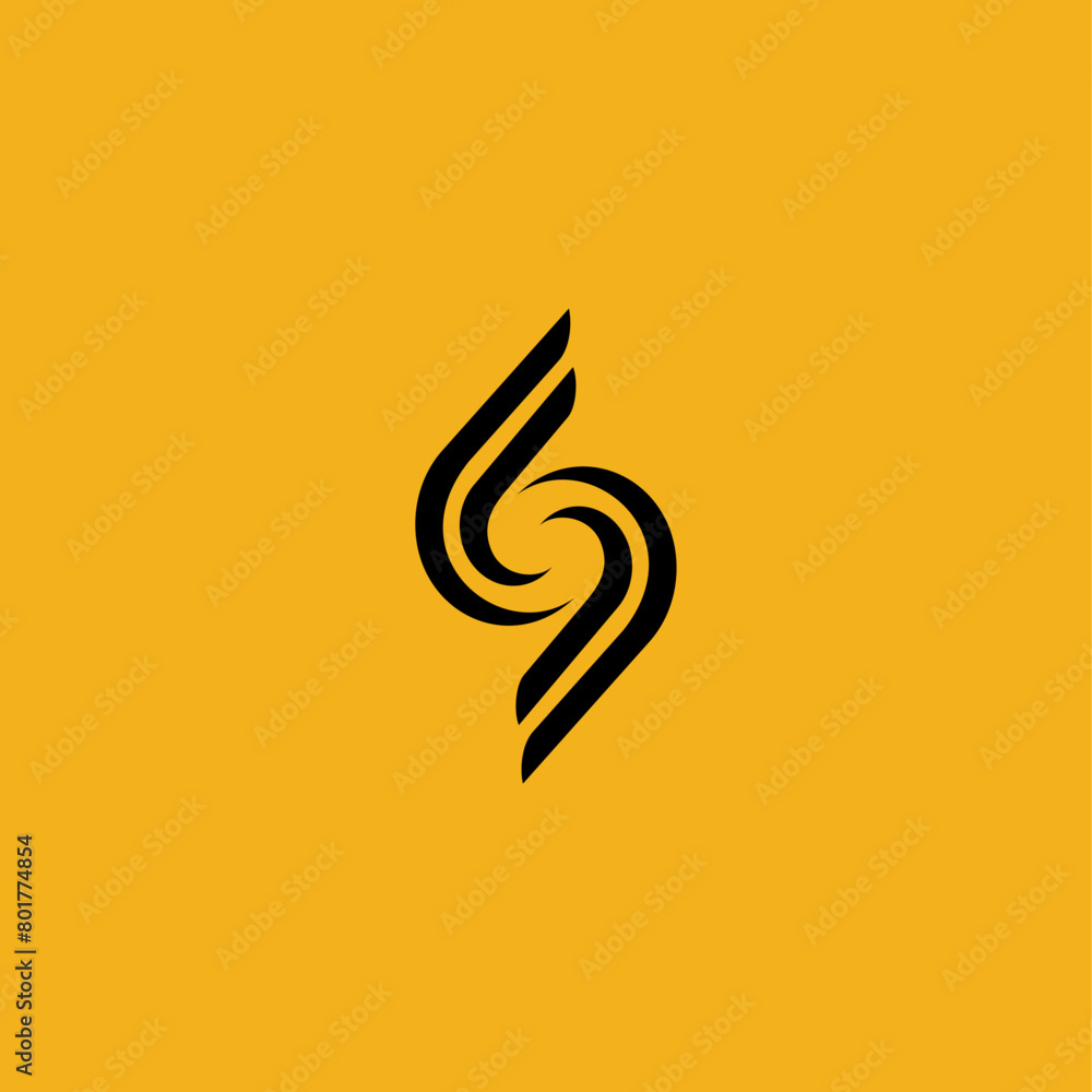 Obraz premium Creative letter S logo design