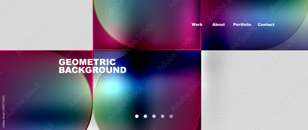 A liquid geometric background featuring circles and squares in shades of violet, magenta, and electric blue. The design resembles a futuristic gadget display device A liquid geometric background featuring circles and squares in shades of violet, magenta, and electric blue. The design resembles a futuristic gadget display device