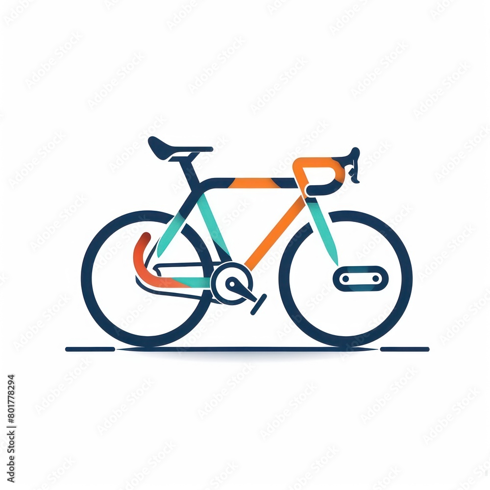 bicycle logo at white background bicycle logo at white background