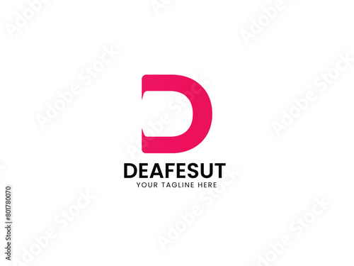 d letter logo design