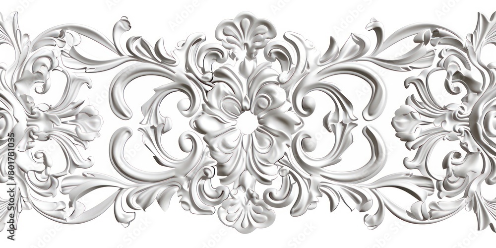 neo baroque ornament on a white background neo baroque ornament on a white background
