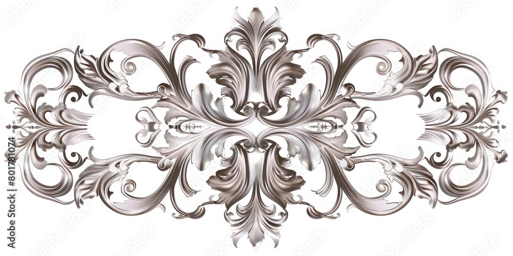neo baroque ornament on a white background neo baroque ornament on a white background