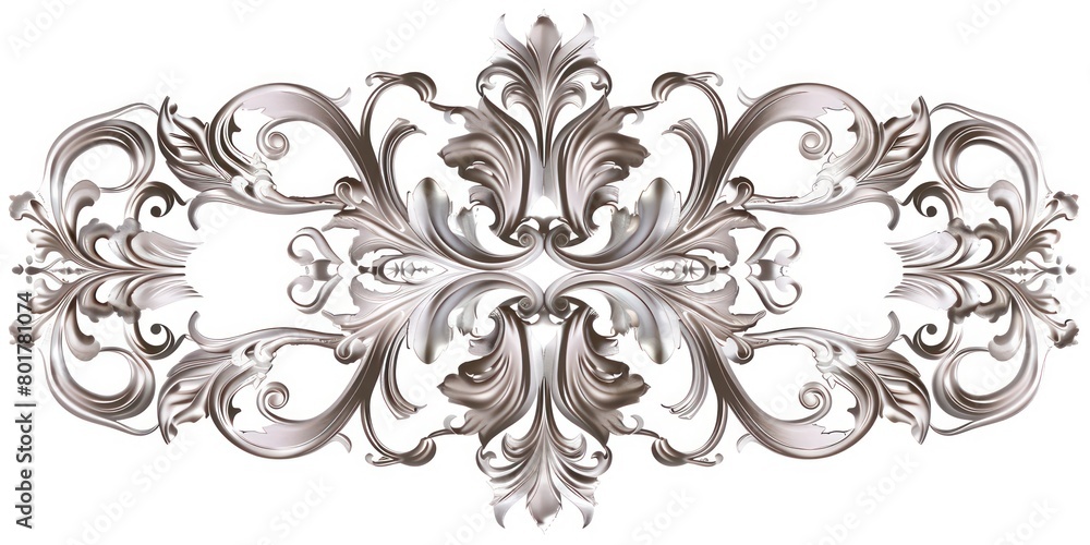 neo baroque ornament on a white background