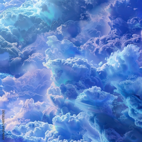 clouds, blue hues, sky landscape photo