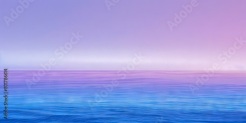 A beautiful blue ocean with a purple sky in the background © smth.design