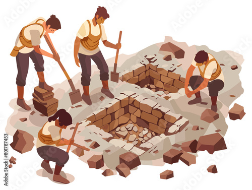 Unveiling Ancient Wonders: Archaeologists Excavate Lost City in Captivating Animated Illustration