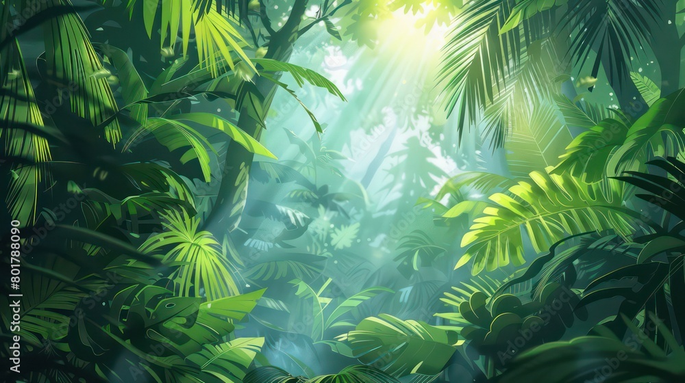 jungle theme in the background jungle theme in the background