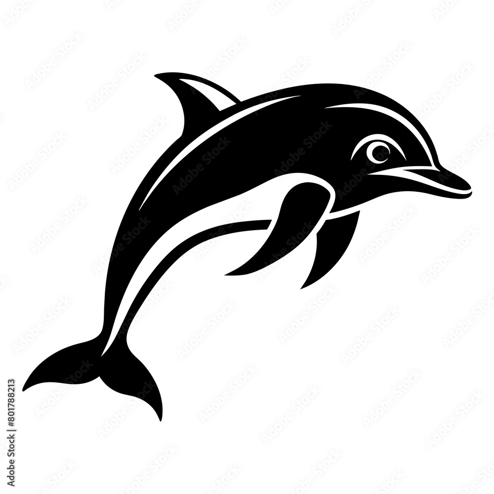 Naklejka premium dolphin illustration