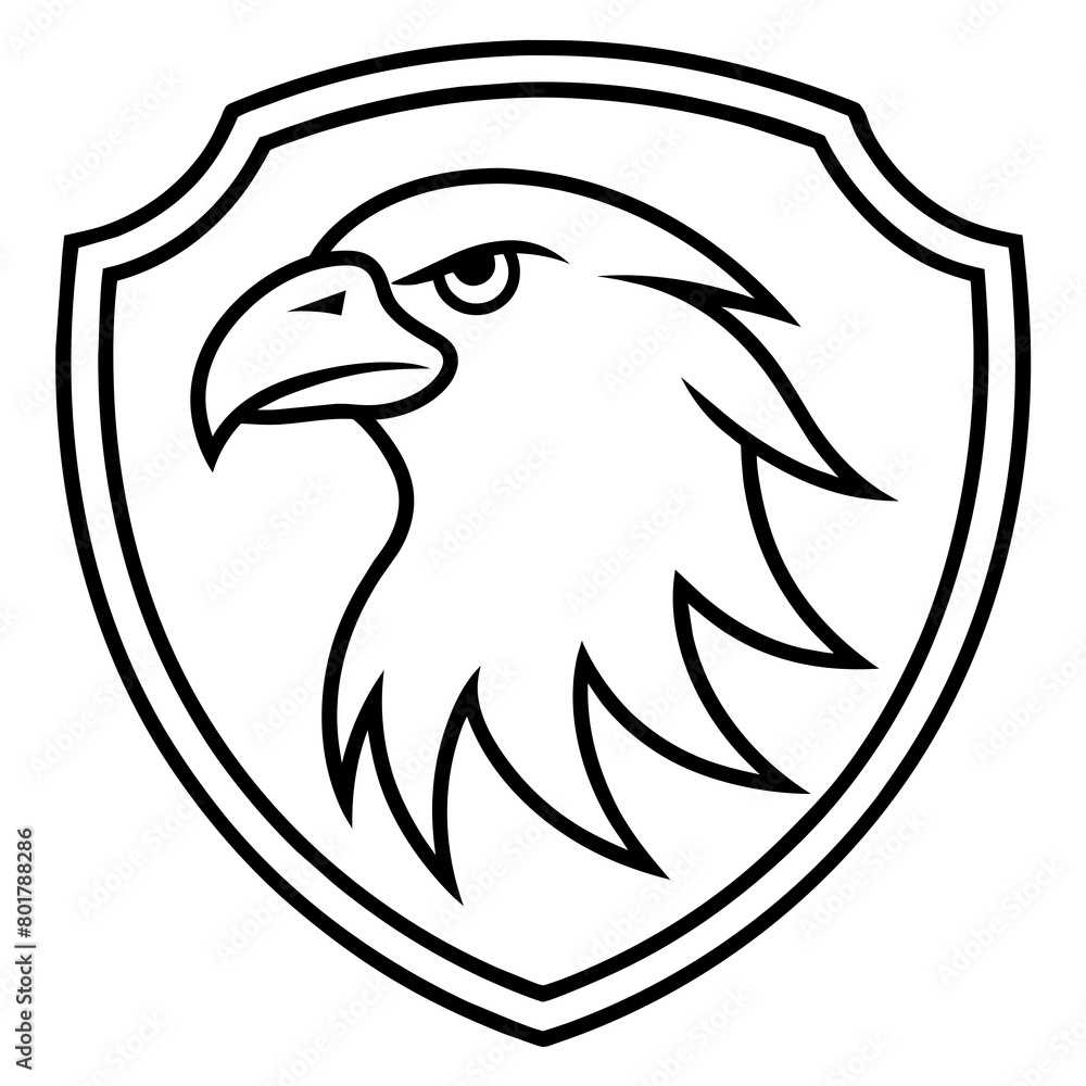 Obraz premium Eagle head logo icon