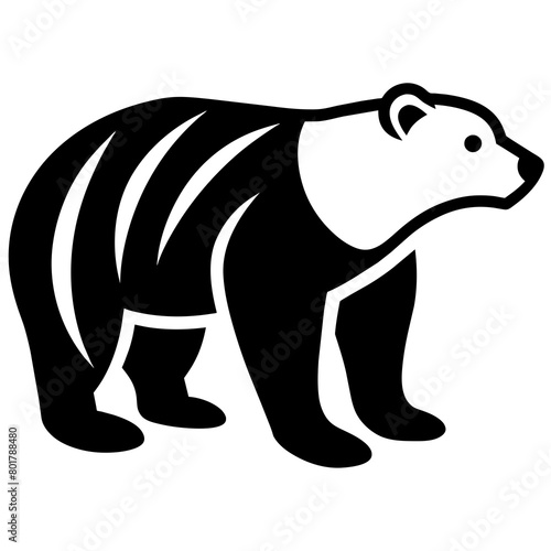 Polar bear vector icon illustration