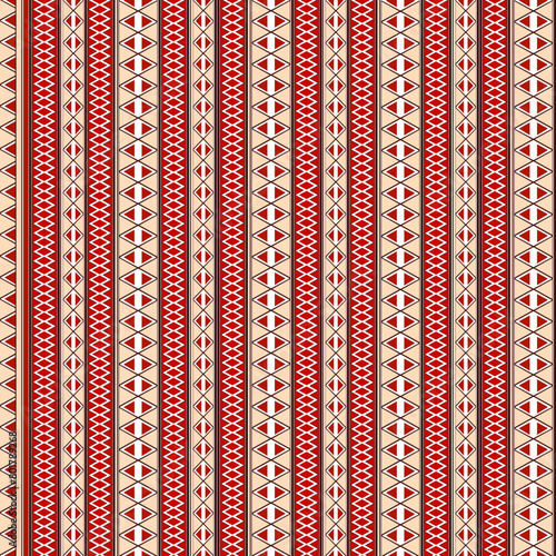 Linear seamless Peru andes tribal pattern vector.