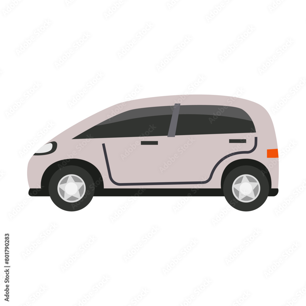 car side view illustration on a white background