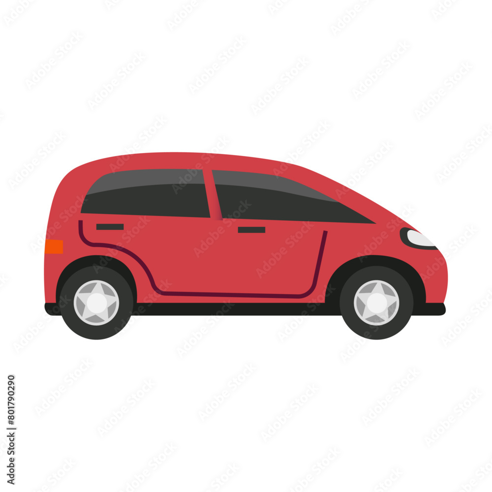 car illustration on white background