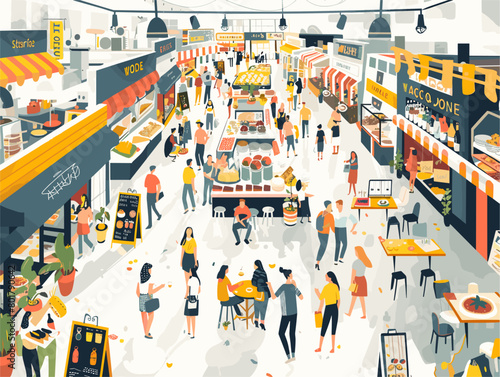 Global Flavors in One Delightful Destination: Discover a Culinary Tapestry at the Bustling Food Court