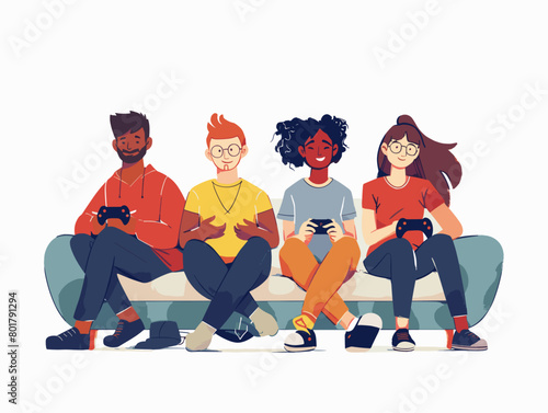 Friends United in the Virtual Realm: A Captivating Night of Immersive Gaming and Digital Camaraderie