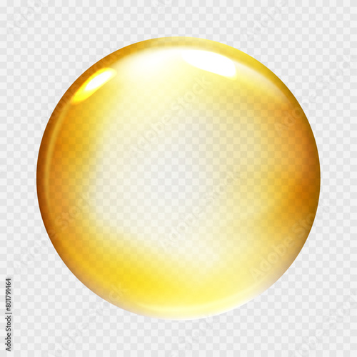 Abstract glass color spheres. Ball shiny transparent