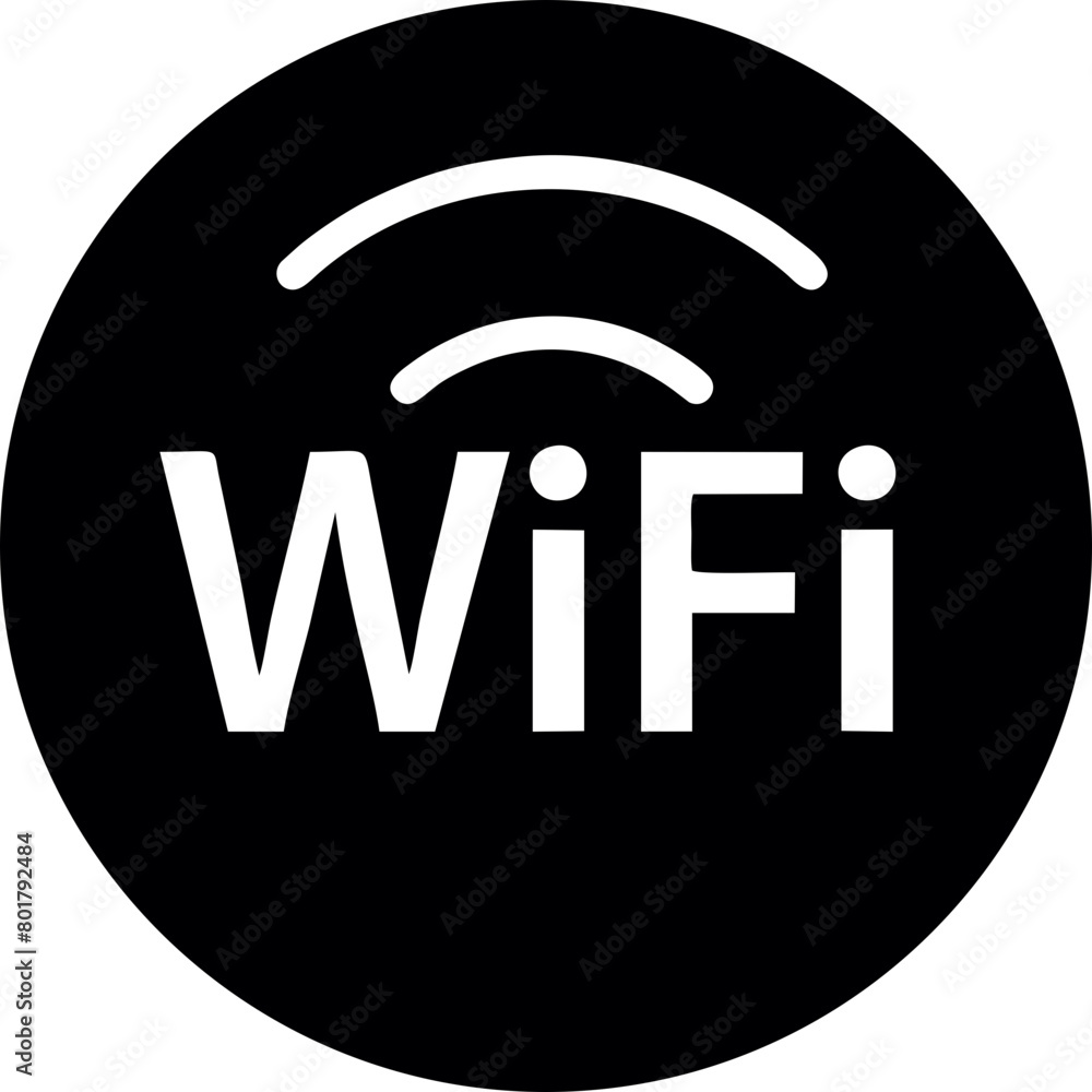 Wifi, wireless, internet signal icon logo template Wifi, wireless, internet signal icon logo template