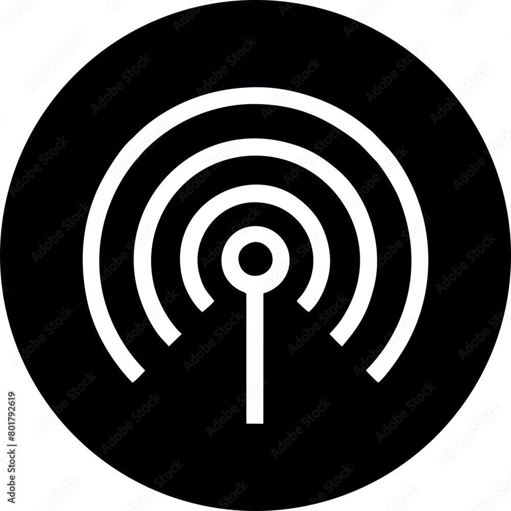 Wifi, wireless, internet signal icon logo template Wifi, wireless, internet signal icon logo template