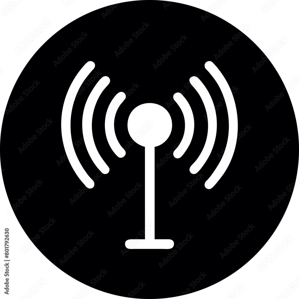 Wifi, wireless, internet signal icon logo template Wifi, wireless, internet signal icon logo template