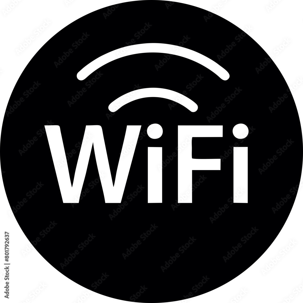 Wifi, wireless, internet signal icon logo template Wifi, wireless, internet signal icon logo template
