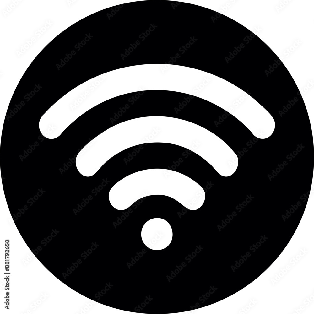Wifi, wireless, internet signal icon logo template Wifi, wireless, internet signal icon logo template