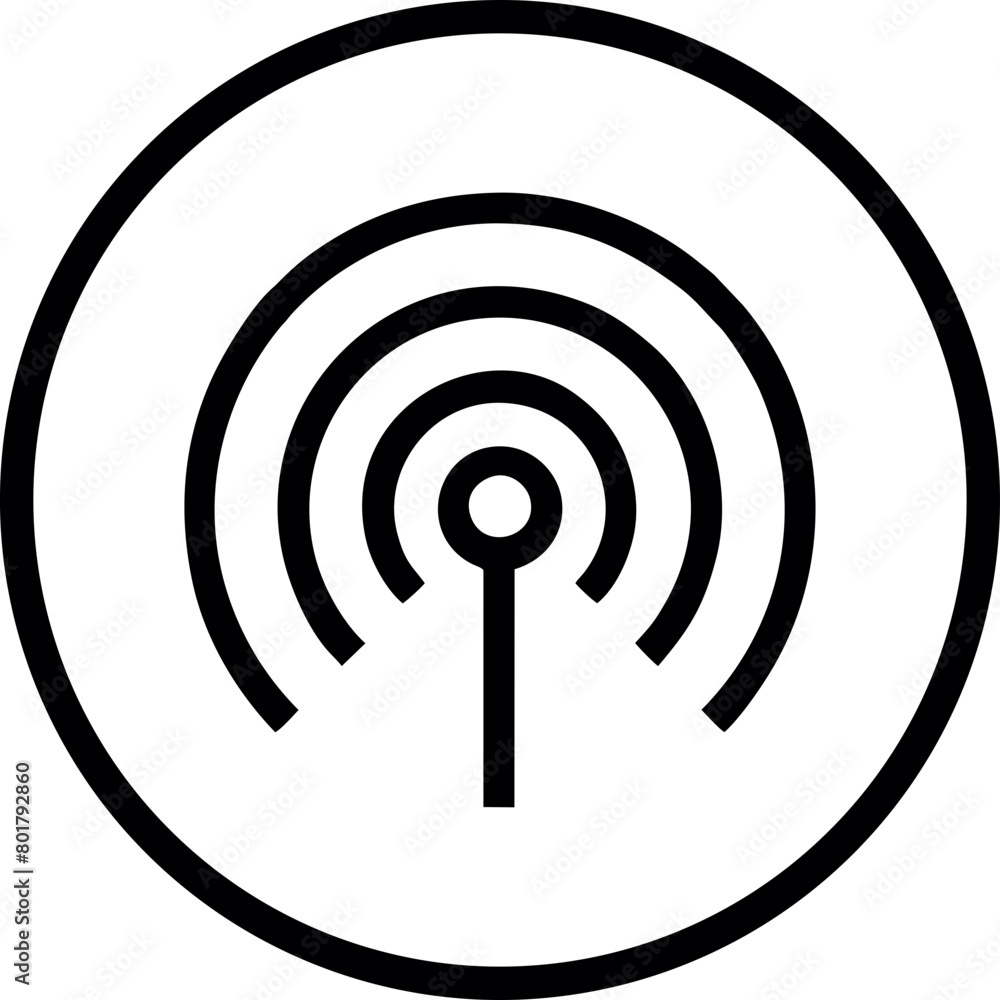Wifi, wireless, internet signal icon logo template Wifi, wireless, internet signal icon logo template