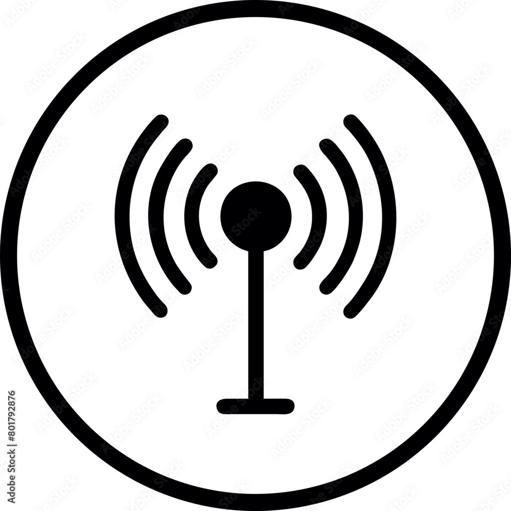 Wifi, wireless, internet signal icon logo template Wifi, wireless, internet signal icon logo template