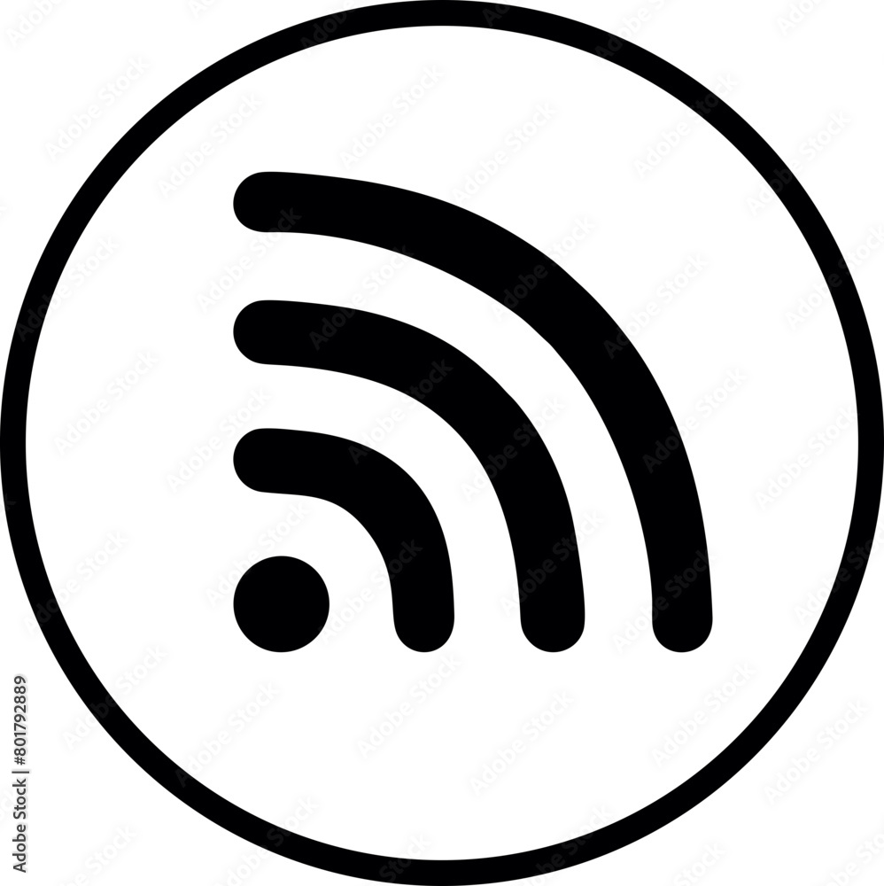 Wifi, wireless, internet signal icon logo template Wifi, wireless, internet signal icon logo template