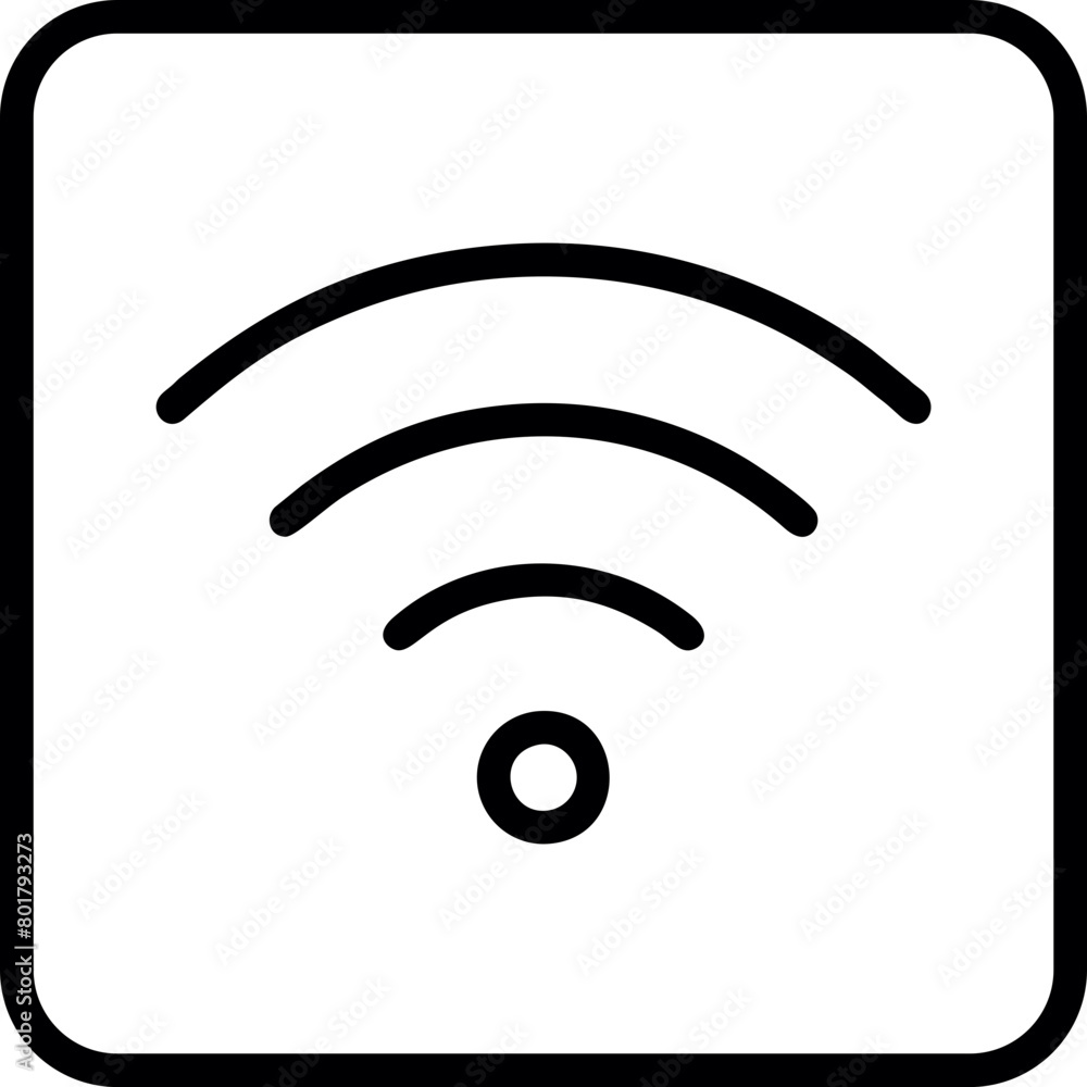 Wifi, wireless, internet signal icon logo template Wifi, wireless, internet signal icon logo template