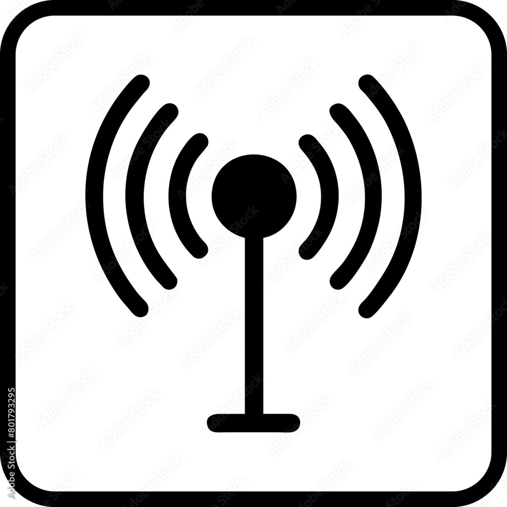 Wifi, wireless, internet signal icon logo template Wifi, wireless, internet signal icon logo template