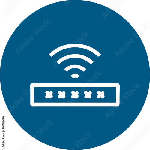 Wifi, wireless, internet signal icon logo template