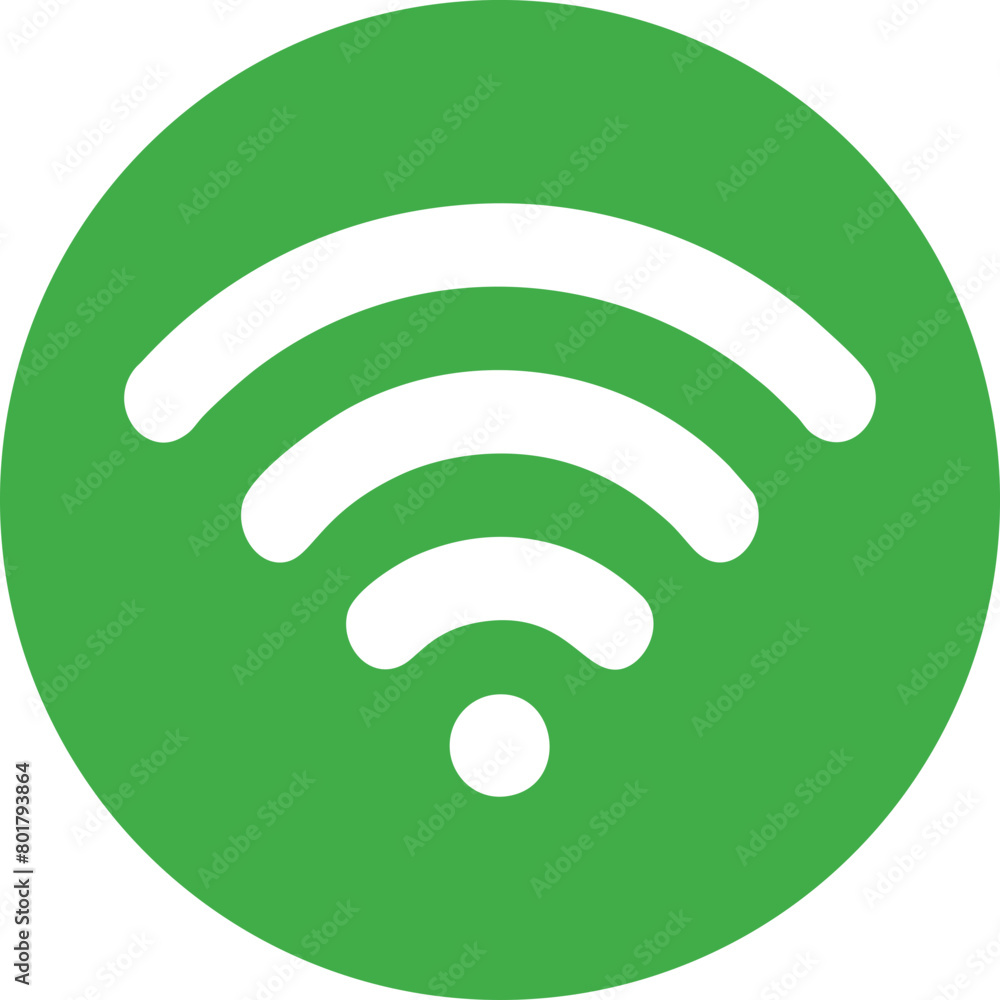 Wifi, wireless, internet signal icon logo template