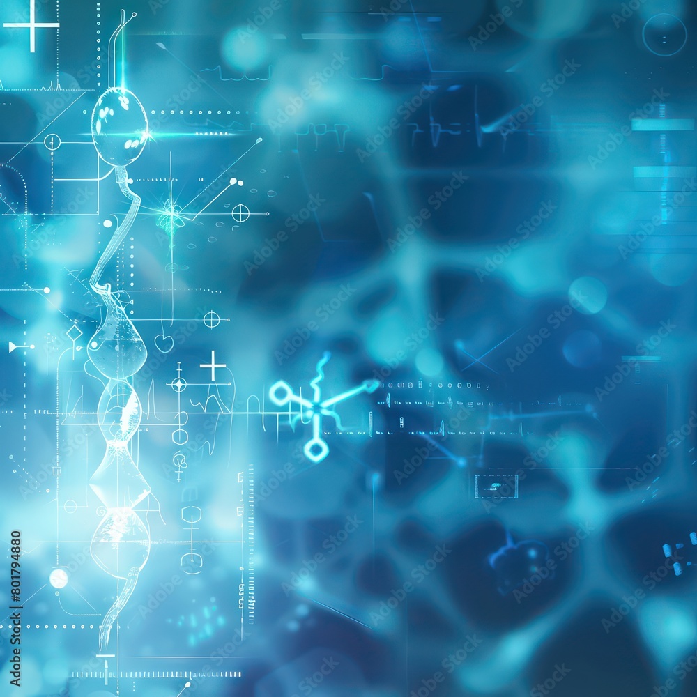 medical blurred futuristic background, blue medical blurred futuristic background, blue