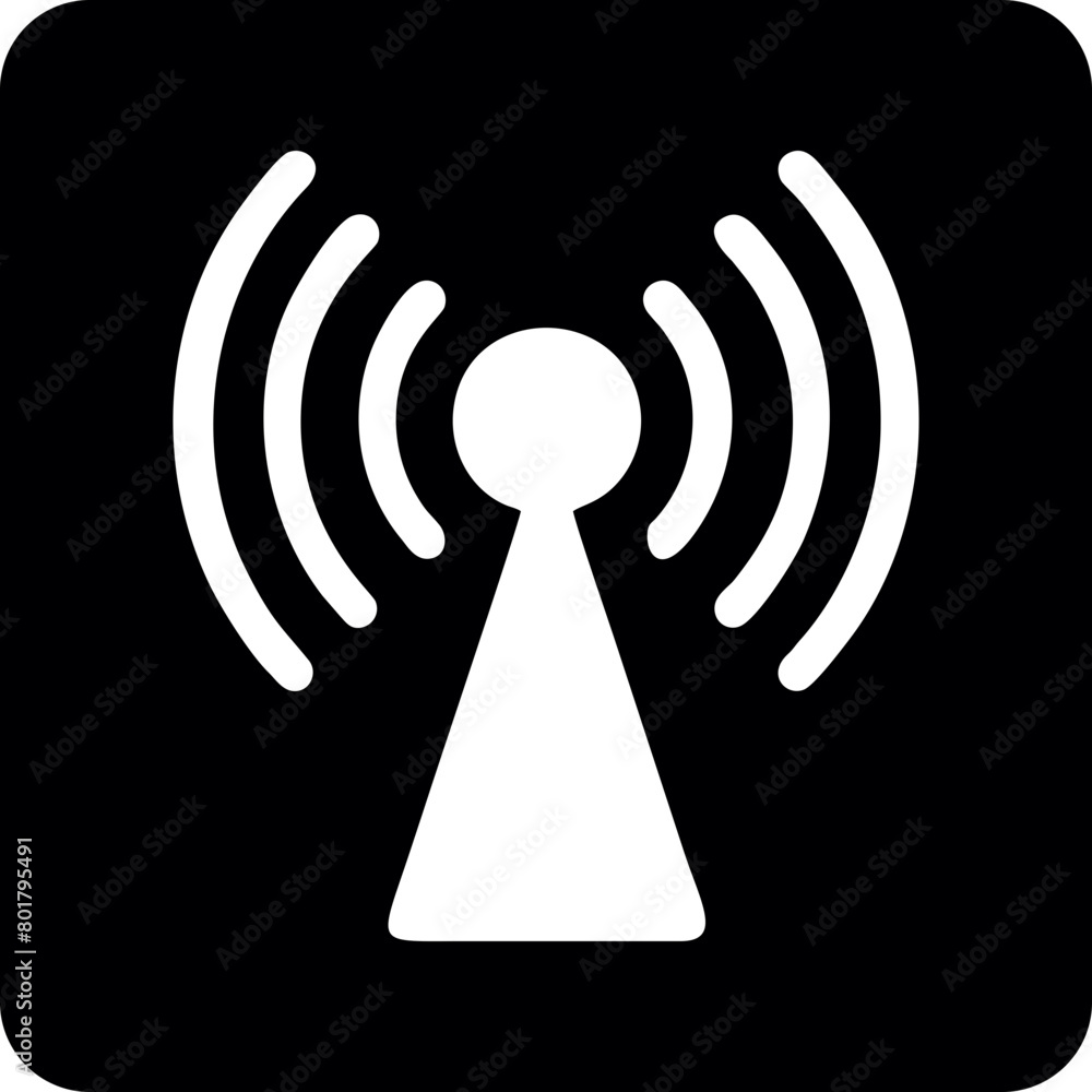 Wifi, wireless, internet signal icon logo template Wifi, wireless, internet signal icon logo template