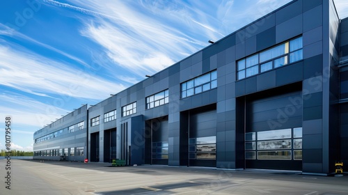 modern warehouse exterior
