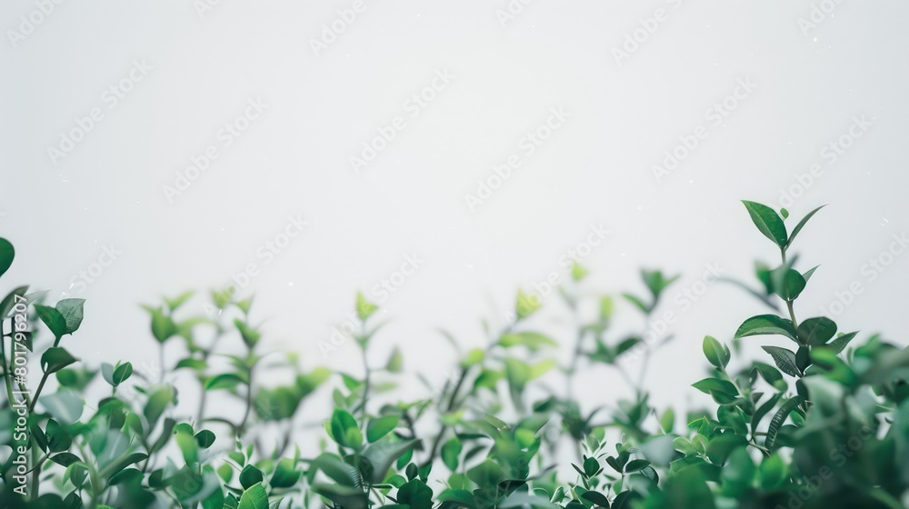 custom made wallpaper toronto digitalplants at the bottom sides in the foreground with a pure white background