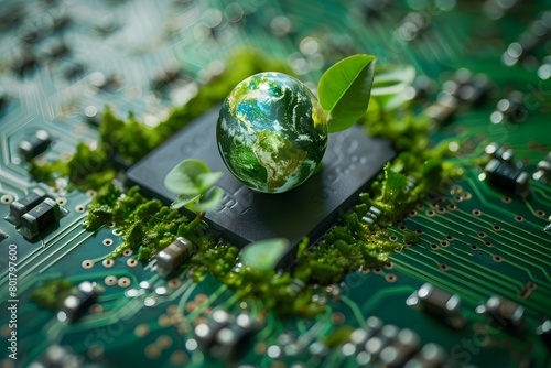 Conceptual Illustration on Innovations in Green Technology Focusing on Renewable Energy Solutions