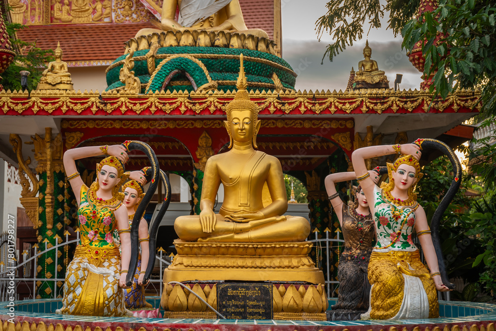 Wat That Luang Tai at Vientiane, Laos