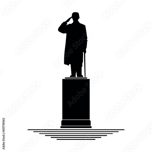 general sudirman statue silhouette