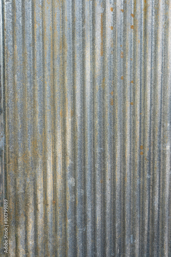 Rusty Metal Corrugated Wall Texture Background