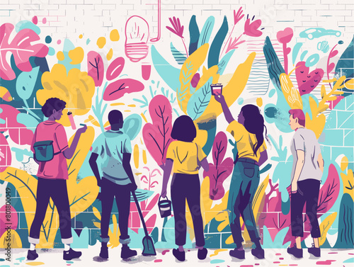 Community Transformation: From Tarnished Walls to Vibrant Murals of Unity and Expression