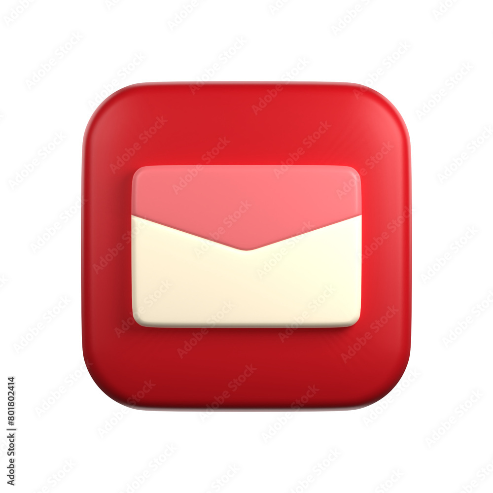 email in 3d illustration of user interface theme email in 3d illustration of user interface theme