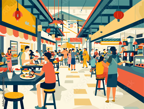 **Tasteful Convergence: A Culinary Tapestry of Global Flavors and Vibrant Atmospheres**