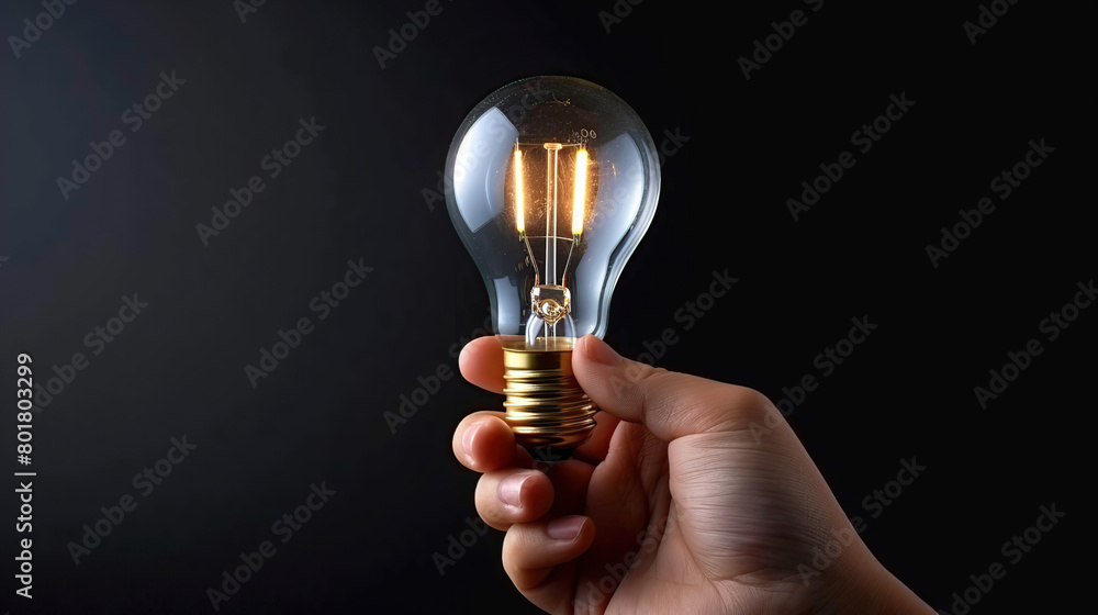 light bulb in hand light bulb in hand